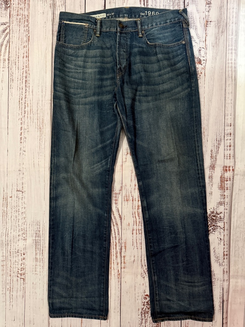 GAP Men's Relaxed Jeans in Dark Indigo Wash